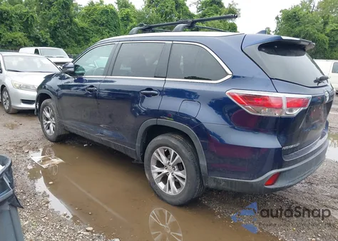 2015 Toyota Highlander Xle from USA, damaged, VIN 5TDKKRFH7FS066426